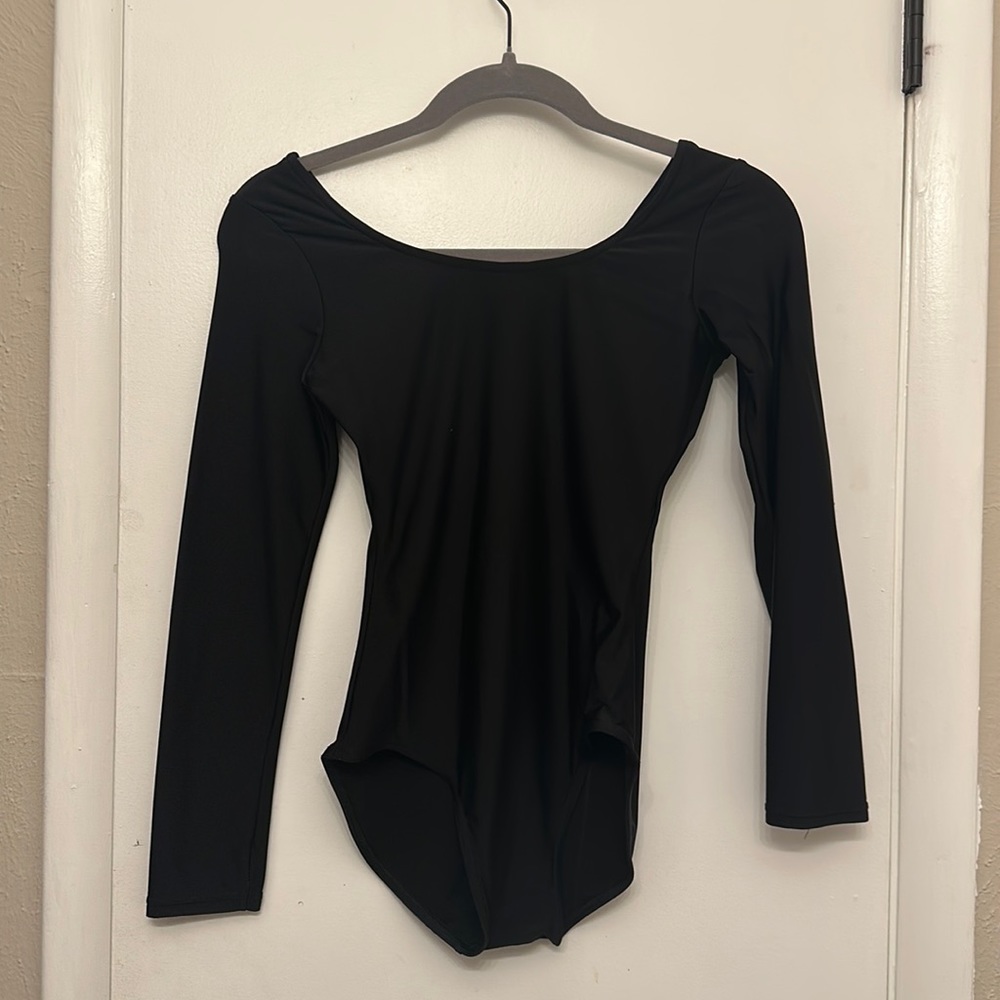 theatrical body suit black
